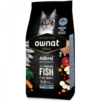 OWNAT Gatto Ultra Young Sterilised Pesce da 1 a 6 anni 1,5Kg