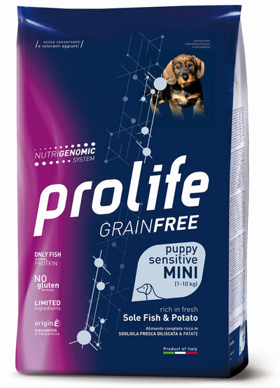 PROLIFE Cane Grain Free Puppy Sensitive Sole Fish & Potato Mini 7Kg