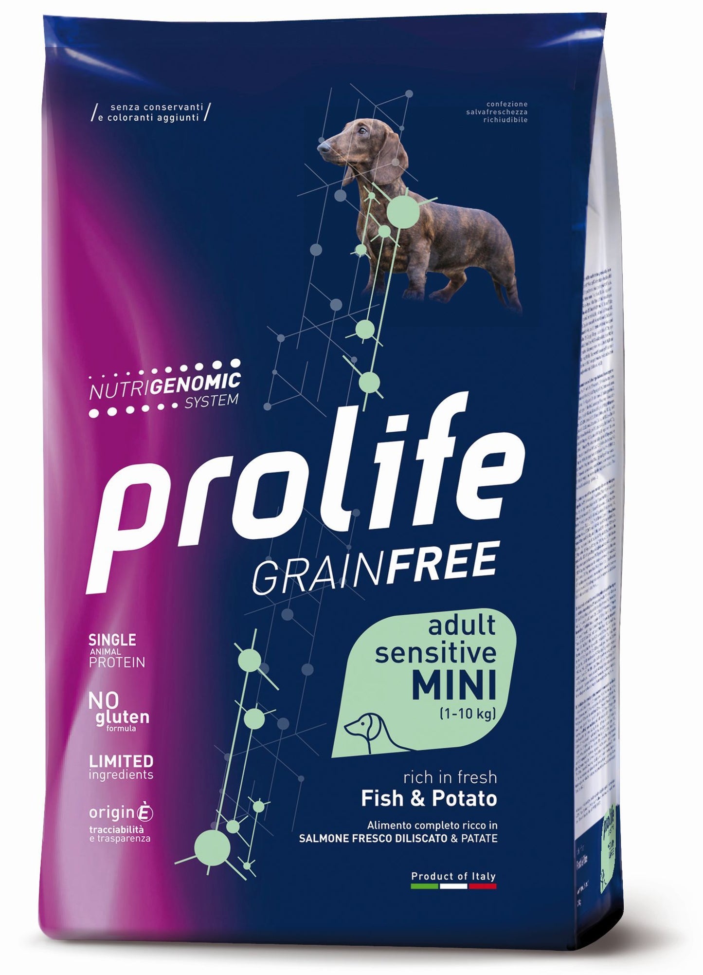 PROLIFE Cane Grain Free Adult Sensitive Fish & Potato Mini 2Kg