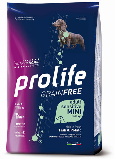 PROLIFE Cane Grain Free Adult Sensitive Fish & Potato Mini 7Kg