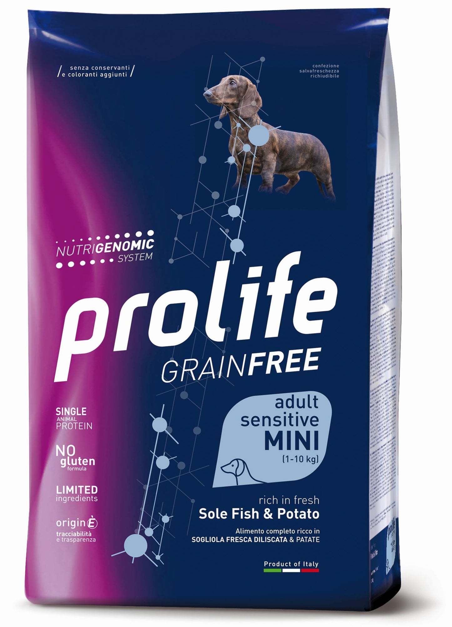 PROLIFE Cane Grain Free Adult Sensitive Sole Fish & Potato Mini 2Kg