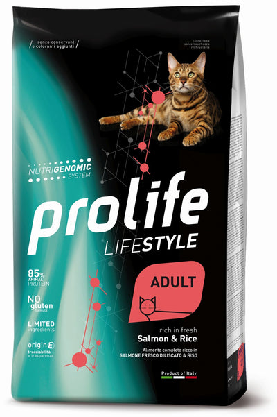 PROLIFE Gatto Life Style Adult Salmon & Rice 7Kg