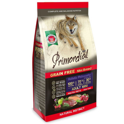 PRIMORDIAL Dog Adult Mini Anatra e Trota Grain Free 6Kg
