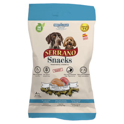 SERRANO Dog Snack al Salmone e Tonno 100gr