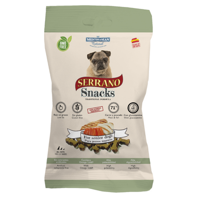 SERRANO Dog Snack Ossetti Senior al Pollo 100Gr