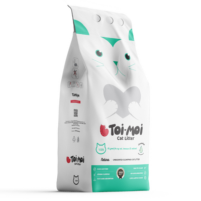 TOI-MOI Lettiera Gatto Bentonite Agglomerante Inodore 10Kg