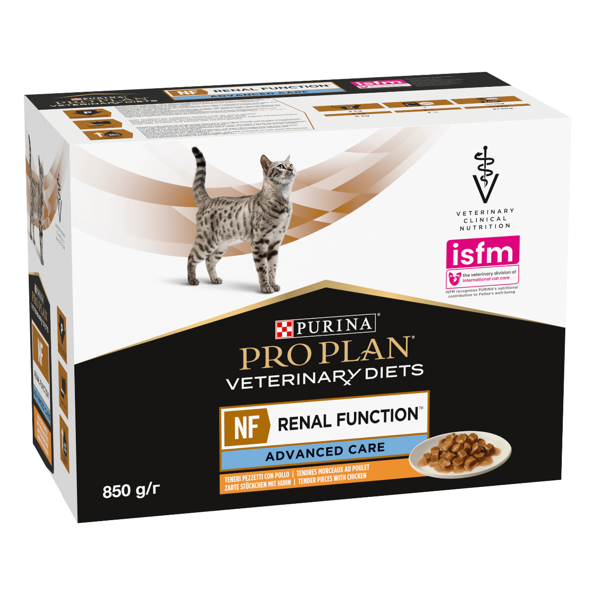 PURINA Gatto Veterinary NF Renal Advanced Pollo 10x85gr (Pack)