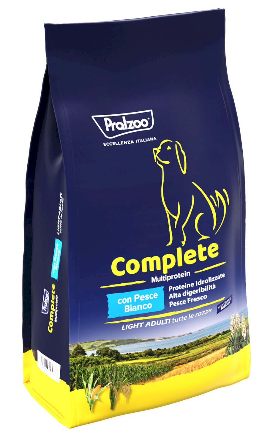 PRALZOO Cane Complete Light Adulti con Pesce Bianco 2Kg