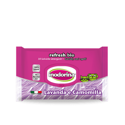 INODORINA Salviette Bio Lavanda e Camomilla 30pz
