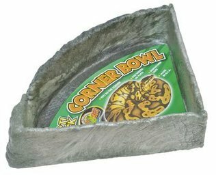 ZOOMED Repti Rock Corner Water Dish Small