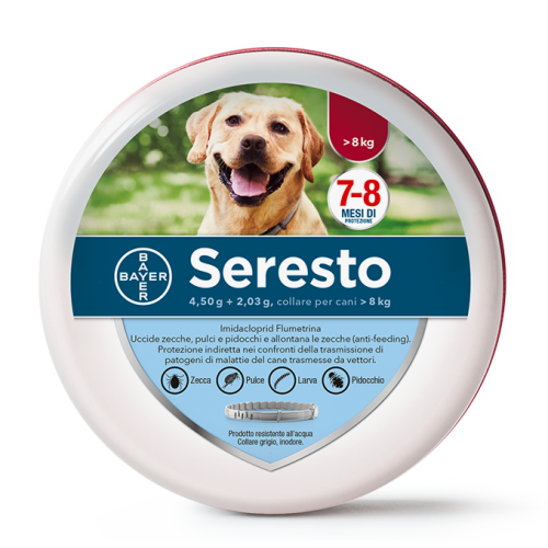 ELANCO Bayer Seresto Collare Antiparassitario oltre 8Kg