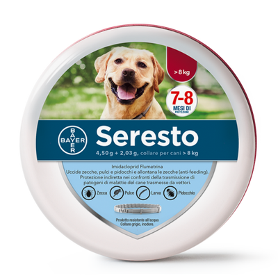 ELANCO Bayer Seresto Collare Antiparassitario oltre 8Kg
