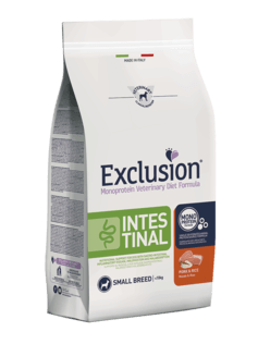 EXCLUSION Cane Intestinal Small Breed Adult Maiale e Riso 2Kg