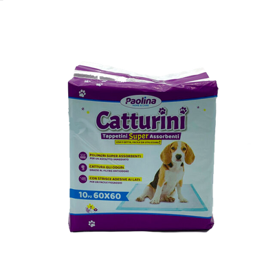 CATTURINI Tappetini Super Assorbenti 60X60 10pz