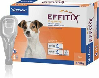 VIRBAC Effitix Small 4-10Kg (4 Pipette)