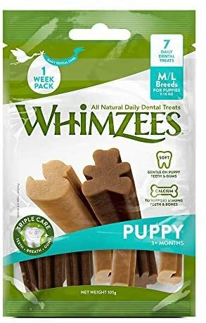 WHIMZEES Puppy Snack Vegetale M/L 7 Pezzi