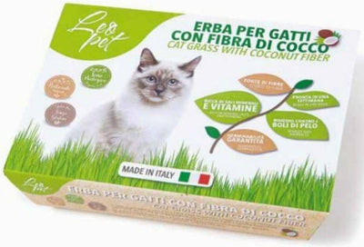 LEOPET Erba Gatta con Fibra di Cocco