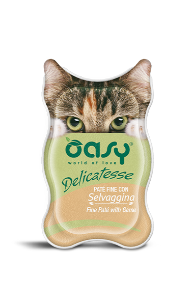 OASY Cat Delicatesse Patè con Selvaggina 18x85gr