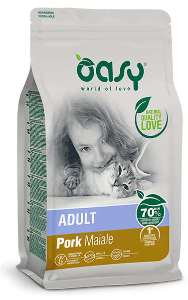 OASY Cat Adult Maiale 1,5Kg
