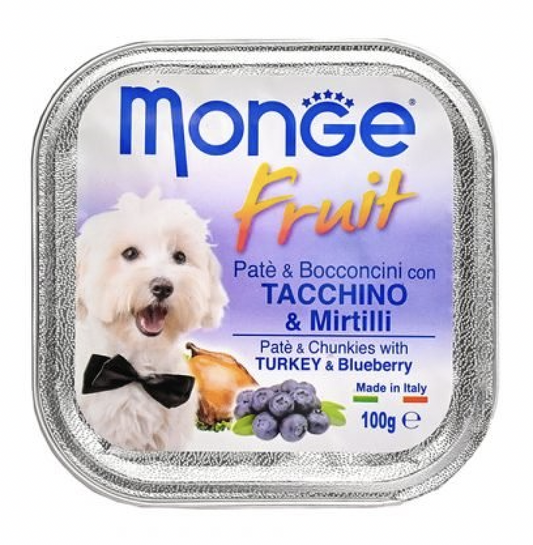 MONGE Fruit Cane Tacchino e Mirtilli 100Gr