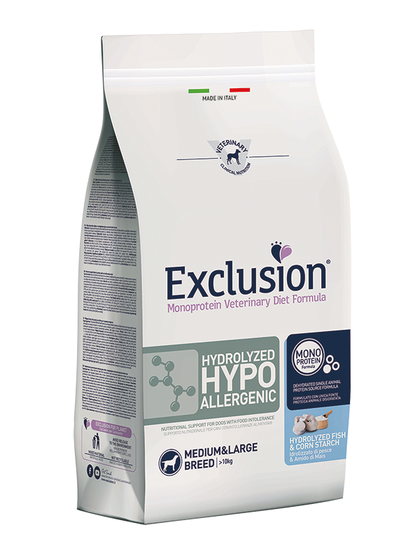 EXCLUSION Cane Hydrolized Hypoallergenic Medium&Large Breed 2Kg
