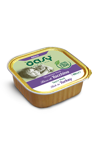 OASY Cat Adult Patè di Tacchino 16x100Gr