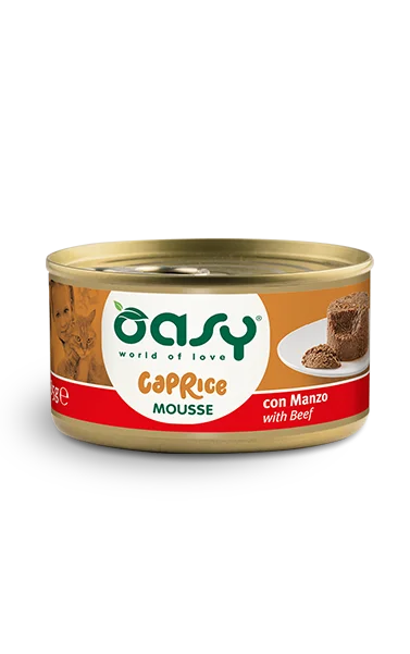 OASY Cat Caprice Mousse per Gatti Manzo 85gr