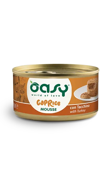 OASY Cat Caprice Mousse per Gatti Tacchino 85gr