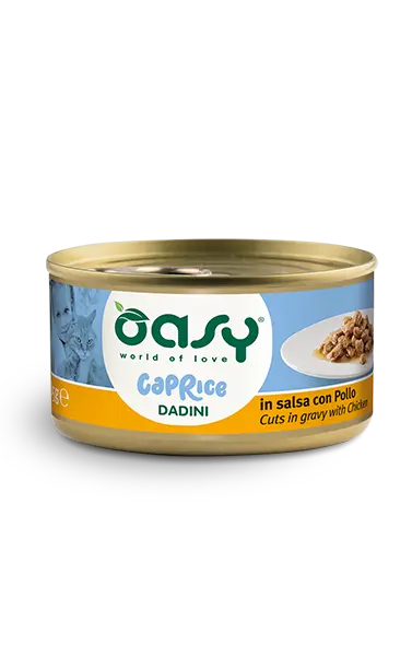 OASY Cat Caprice Dadini in Salsa con Pollo 85gr