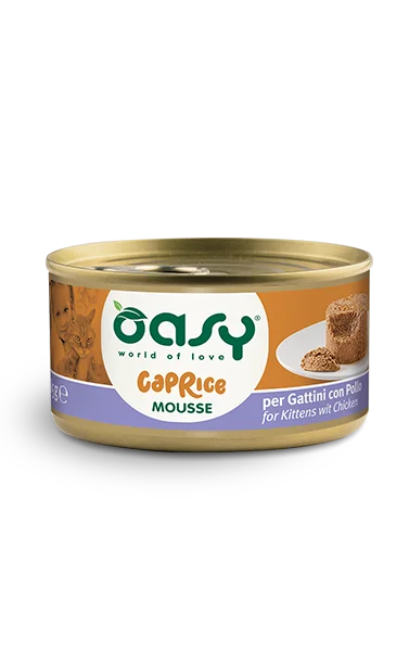 OASY Cat Caprice Mousse per Gattini Pollo 85gr