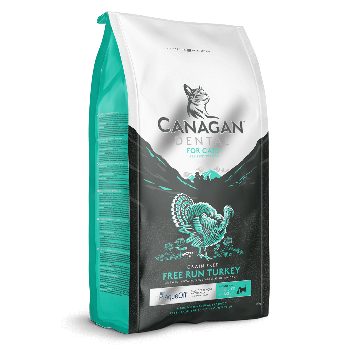 CANAGAN Gatto Dental Tacchino Grain Free 1,5Kg