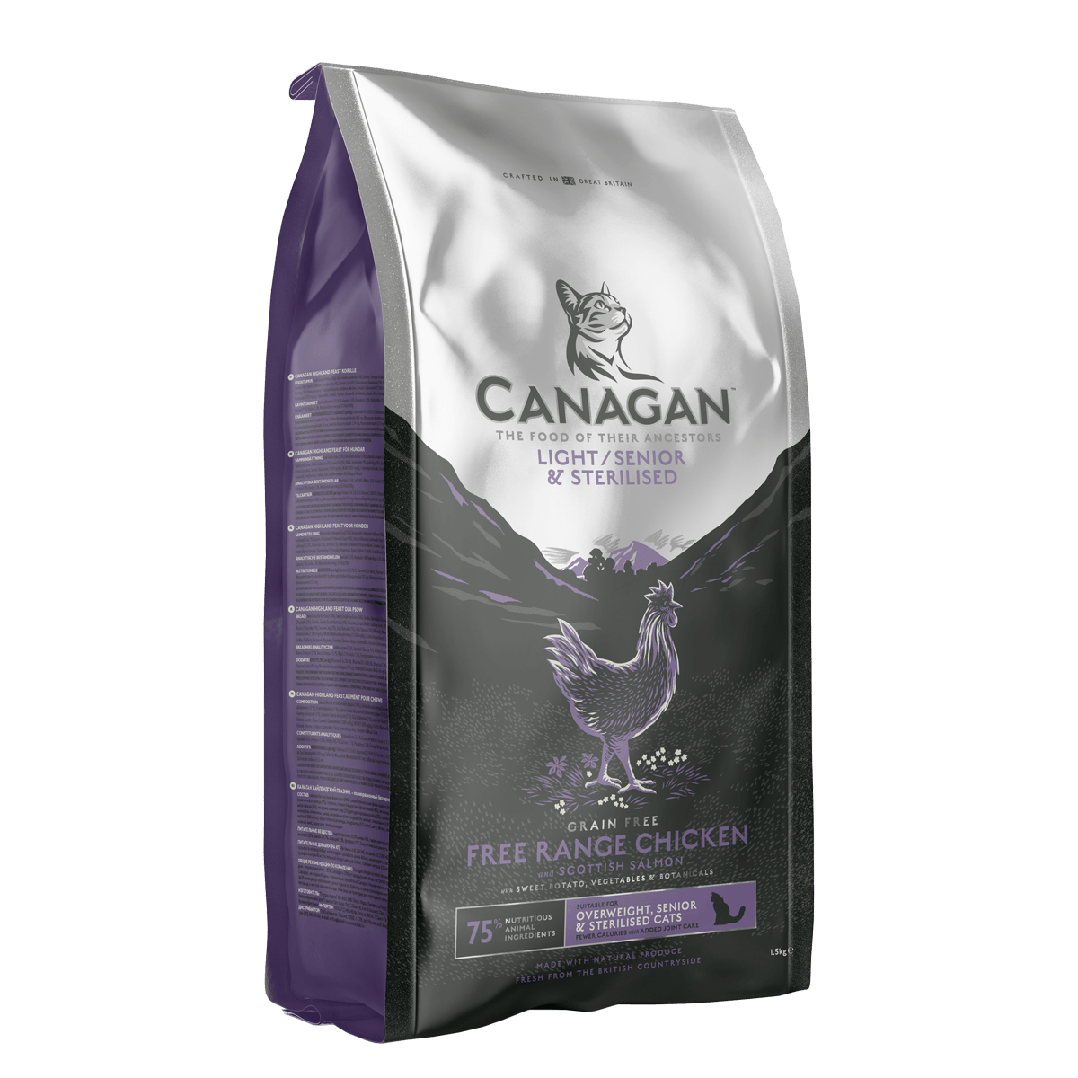 CANAGAN Gatto Light/Senior/Sterilizzati Grain Free 1,5Kg