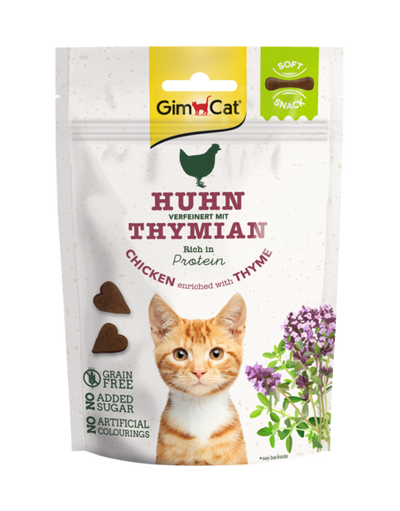 GIMCAT Snack Soft con Pollo e Timo 60Gr