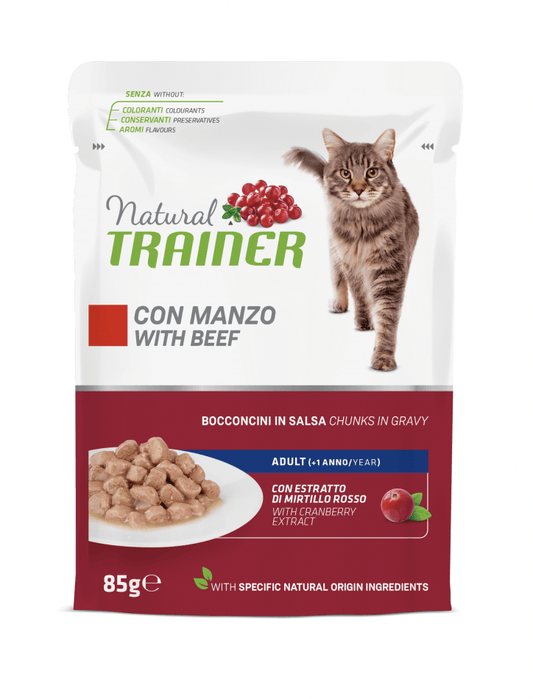 TRAINER Cat Adult Bocconcini in salsa Manzo 85gr