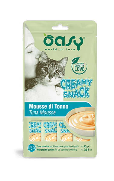 OASY Cat Creamy Snack Mousse di Tonno 4X15gr