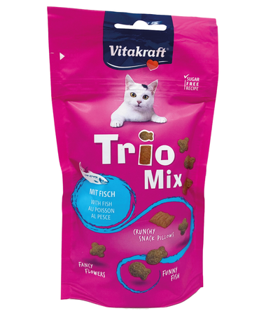 VITAKRAFT Snack Gatto Trio Mix Salmone 60Gr