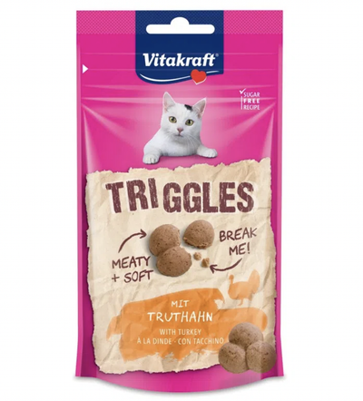 VITAKRAFT Snack Gatto Triggles Tacchino 40Gr