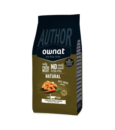 OWNAT Cat Author Sterilised GF Fresh Chicken 1,5Kg
