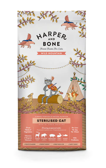 HARPER&BONE Cat Sterilised Wild Mountain Grain Free 2Kg