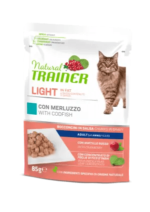 TRAINER Cat Light Bocconcini in salsa Merluzzo 85gr