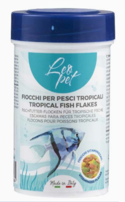 LEOPET Fiocchi per Pesci Tropicali 250Gr