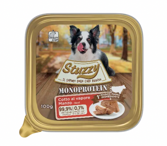 STUZZY Dog Monoprotein Patè di Manzo 100Gr