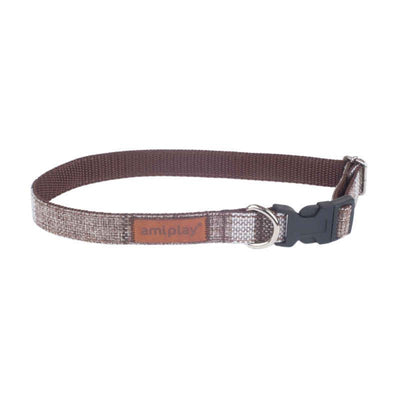 AMIPLAY Collare Regolabile LONDON Marrone