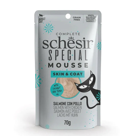 SCHESIR Cat Special Skin & Coat Mousse da 70 gr in busta (12pz)
