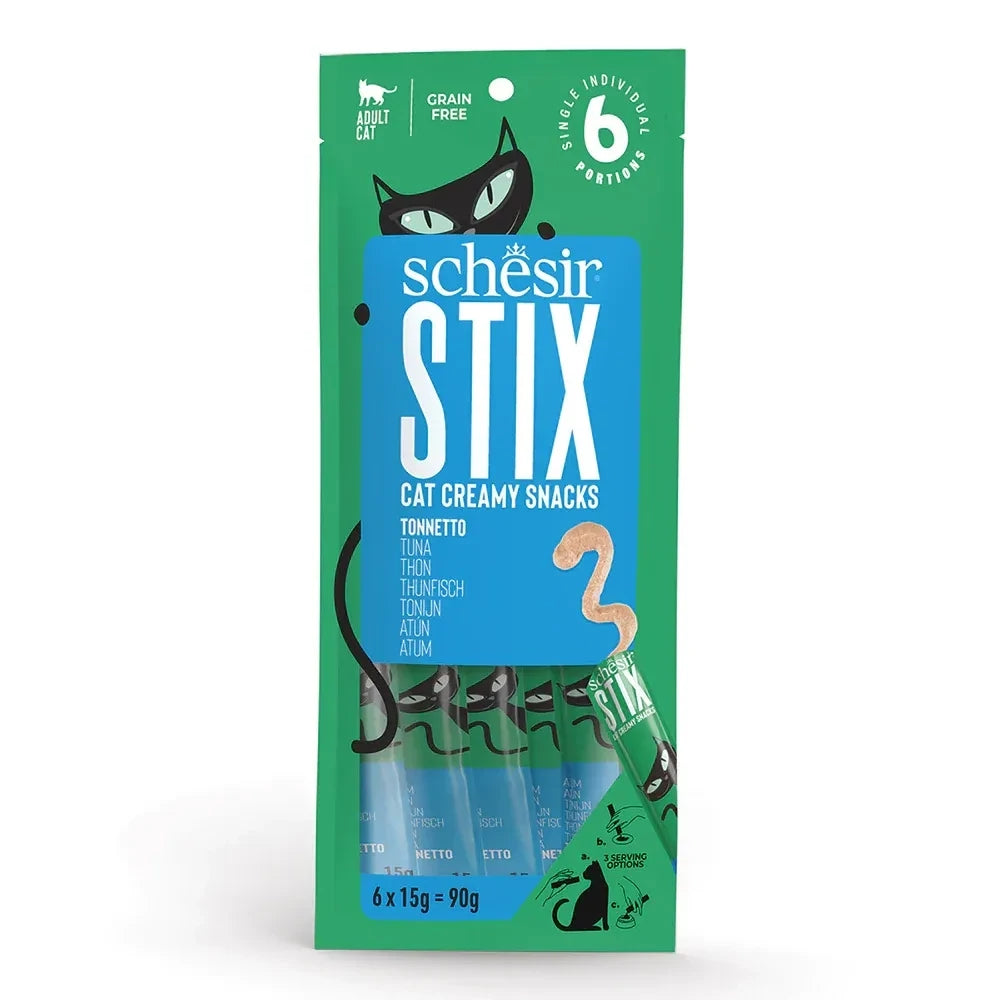 SCHESIR Cat Stix Mousse Tonno 15 gr x 6 pezzi