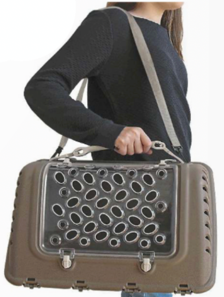 LEOPET Trasportino P-Bag con tracolla