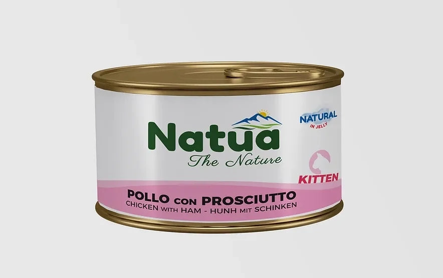 NATUA Kitten Jelly Natural Pollo con Prosciutto 85Gr