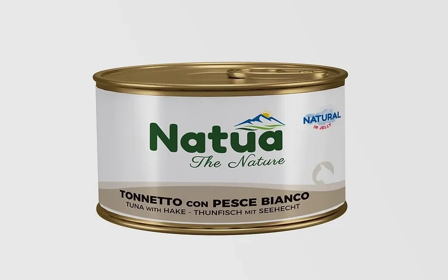 NATUA Cat Jelly Natural Tonno con Pesce Bianco 85Gr