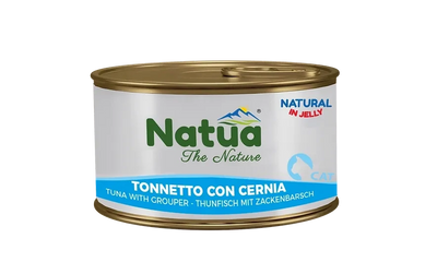 NATUA Cat Jelly Natural Tonno con Cernia 85Gr