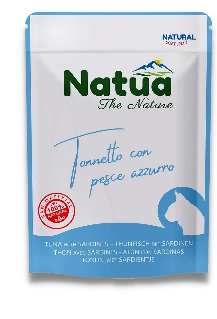 NATUA Cat Busta Natural Tonno con Pesce Azzurro 70Gr